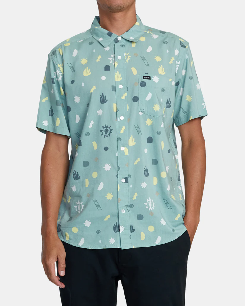 CAMISA MASCULINO RVCA MORNING GLORY WVTP – foto 3